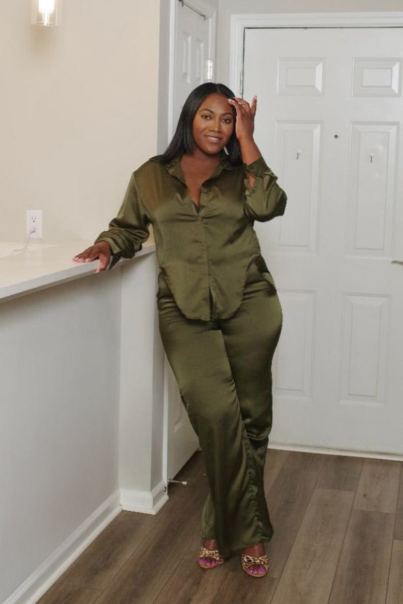 Olive Long-Sleeve Set